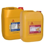 SIKA - Kit béton désactivé 100m²: Désactivant de surface pour sols extérieurs - Antidérapant - 20L + Protection hydrofuge tout en 1 - Pour façade, toiture, terrasse et sol - Prêt à l'emploi - 20L