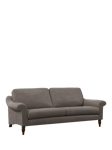 John Lewis Camber Leather Grand 3 Seater Sofa, Dark Leg