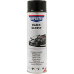 Bombe de peinture - Noir - Brillant - RAL 9005 - Carrosserie - 500ml - Presto