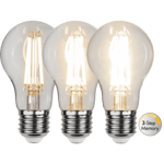 LED-Lampa E27 A60 Clear 3-Step Memory E14 - 80-400-800lm 3000K