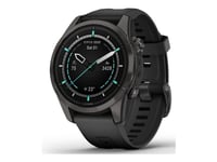 Garmin Epix Pro - Sapphire Edition - 2A Generation - 42 Mm - Titanium Carbon Gray Dlc - Ja Smart Klocka Med Band - Silikon - Svart - Handledsstorlek: 108-182 Mm - Display 1.2" - 32 Gb - Bluetooth, Wi-Fi, Ant+ - 58 G