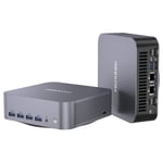 Mini PC GEEKOM GT1 Mega AI, Intel Core Ultra U9-185H 16 coeurs - 5.1 Ghz - Ram 32 Go - SSD 2 To, 2 * USB4.0 (8K) + 2 * HDMI 2.0 (4K) 4 écrans d'affichage, WiFi7 Bluetooth5.4