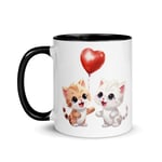 Tasse Mug Chat Félin Chaton Passion Humour Drôle Marrant Fan Cadeau Élégant Animaux de compagnie Fille Femme Homme (Chatons au ballon)