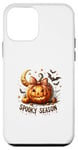 Coque pour iPhone 12 mini Spooky Season Pumpkin Autumn Vibes Cosy Season Fall