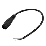 CCTV safe Camera Plastic DC Female Power  Pigtail Black 5.5x2.1mm