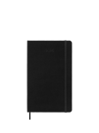 Moleskine A5 Hardback Week on One Page 2025 Diary, Black