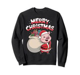 Merry Christmas Pig Sweatshirt