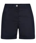 Regatta Womens Pemma Organic Coolweave Cotton Summer Shorts - Navy - Size 16 UK