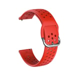 New Watch Straps 22mm For Huawei watch GT2e/GT/GT2 46MM Breathable Porous Strap with Inner Buckle(Black) (Color : Red)