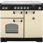 Rangemaster Classic CLA100ECCR/C 100cm Electric Range Cooker with Ceramic Hob - Cream / Chrome - A/A Rated