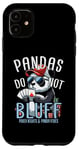 Coque pour iPhone 11 Poker Panda Jeu de cartes à jouer Panda