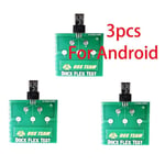 Carte De Test Pcb Micro Usb,Charge S6 Flex,Testeur Pour Iphone,Andorid,Type-C,Réparation De Smartphone,Lot De 3 Pièces - Type For Android