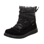 Legero Femme Campania Gore-tex doublé Chaud Botte de Neige, Noir 0000, 37 EU