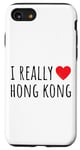 Coque pour iPhone SE (2020) / 7 / 8 J'aime vraiment Hong Kong