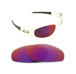 NEW POLARIZED CUSTOM LIGHT RED LENS FIT OAKLEY STRAIGHT JACKET 1996 SUNGLASSES