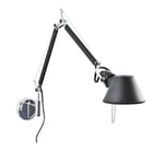 Artemide - Tolomeo Micro Vägglampa, Svart - Svart - Vägglampor