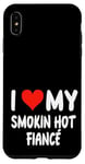 Coque pour iPhone XS Max I Love My Smoking Hot Fiance – Cœur – Engagement engagé