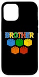 Coque pour iPhone 12/12 Pro T-shirt humoristique Brother Master Builder Bricks Blocks