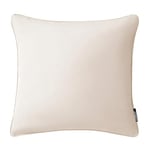 ROOM114 Room99 Housse décorative de Coussin Aura 40 x 40 cm Taie d'oreiller pour Coussins Canapé avec Fermeture éclair Invisible Crème Claire, 1 pièce