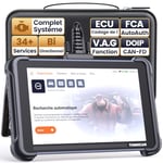 thinkcar ThinkScan TK689 Valise Diagnostic Auto, Bidirectionnel OBD2 Diagnostic Automobile Complet, 34+ Réinitialisation, Codage ECU, FCA Autoauth, CANFD&DoIP, Mise à Jour Gratuite à Vie