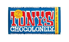 Tony's Chocolonely Dark Chocolate Bar - 180g, 70% Cocoa Vegan Chocolate Gift - Belgian Fairtrade Chocolate