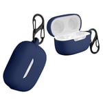 Silicone case for JBL Live Free NC+ TWS case cover for headphones Dark Blue