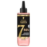 Schwarzkopf - Gliss – Soin Réparation Express 7 Secondes – SOS Longueurs et Pointes Fourchues – Souplesse et Brillance – Complexe Ionique et Huile de Pépin de Raisin – 200 ml