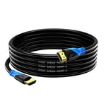 Rommisie Câble HDMI 4K/60HZ 7m (HDMI 2.0, 18 Gbit/s) Connecteurs Plaqués or Ultra Haut Débit, Retour Audio Ethernet, Compatible avec Blu - Ray, Playstation, Ordinateur Portable, PS34/5, PC, HDTV