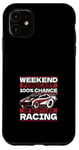 Coque pour iPhone 11 100 % de chances de participer à une course de voitures à sous, voiture télécommandée, mini-voiture