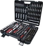 Caisse À Outils Complète En Coffret Douille De 1/4", 3/8" Et 1/2"