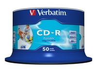 Verbatim DataLife CD-R 700MB 50-pack brännbara CD-skivor