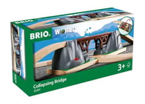 BRIO World Collapsing Bridge for Kids Age 3 Years Up - Compatible With All BRIO Railway Train Sets and Accessories