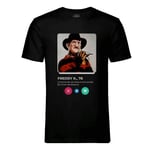 T-Shirt Homme Col Rond Freddy K. Film Horreur Réseau Social Rencontre Amour