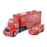 Disney Pixar Flygplan och Bilar Lightning McQueen Mack Transportbil Lastbil Bil Set Leksaker #1