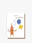 Caroline Gardner Happy Birthday Son Cheetah Birthday Card