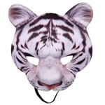 Moggem Halloween Tiger Cosplay Mask EVA Half Face Cover for Party Masquerade Costume