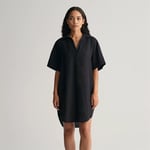 Gant Relaxed Short Sleeve Linen Caftan - Ebony Black