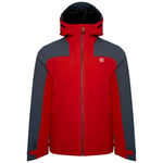 Dare 2B Mens The Jenson Button Edit - Diluent Recycled Waterproof Jacket (Danger Red/Orion Grey) - Size Small