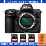 Nikon Z8 + 3 SanDisk 128GB Extreme PRO UHS-II SDXC 300 MB/s + Guide PDF MCZ DIRECT '20 TECHNIQUES POUR RÉUSSIR VOS PHOTOS