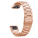 Eariy stainless steel bracelet compatible with Garmin Fenix 6S Pro, quick change watch strap, scratch-resistant and wear-resistant, nobel and trendy, suitable for adults men and women., Rose Gold