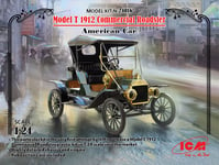 Ford Model T 1912 Commercial Roadster, American Voiture 1:24 Plastique Kit Icm