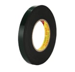 Sponge Tape Double-sided Foam Tape Adhesive Mounting Tape1 Roll Black 12mm*10m Durable and Practical