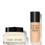 Bobbi Brown 24-hour Hydration Duo - Vitamin Enriched Face Base & Foundation Bundle (Various Shades) - Golden Beige