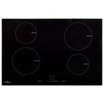 vidaXL Induction Hob with 4 Burners Touch Control Glass 77 cm 7000 W