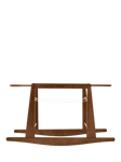 The Little Green Sheep Rocking Moses Basket Stand, Walnut