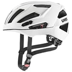 uvex Gravel X - Casque Performance sûr pour Hommes et Femmes - Réglage de la Taille Individuel - Ventilation Optimisée - White Matt - 52-57 cm