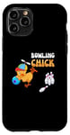 Coque pour iPhone 11 Pro Bowling a Chick Sports Athlète Cute Ladies Bowler