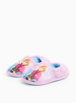 Disney Frozen Character Print Fleece Lined Slippers 12-13 Infant Lilac female