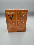 2x Vichy Capital Soleil Dry Touch Face Fluid SPF50 50ml NEW