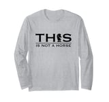 Chess Player This Is Not A Horse Black Chess Piece Knight Long Sleeve T-Shirt